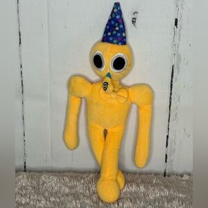 Yellow Plush Bird Toy with Blue Hat